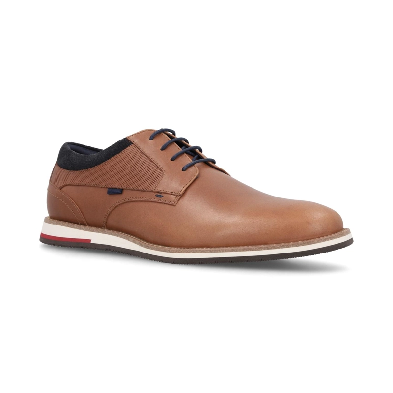 ZAPATOS HOMBRE CUERO SHELFORD-0-06 BRANDY - 1