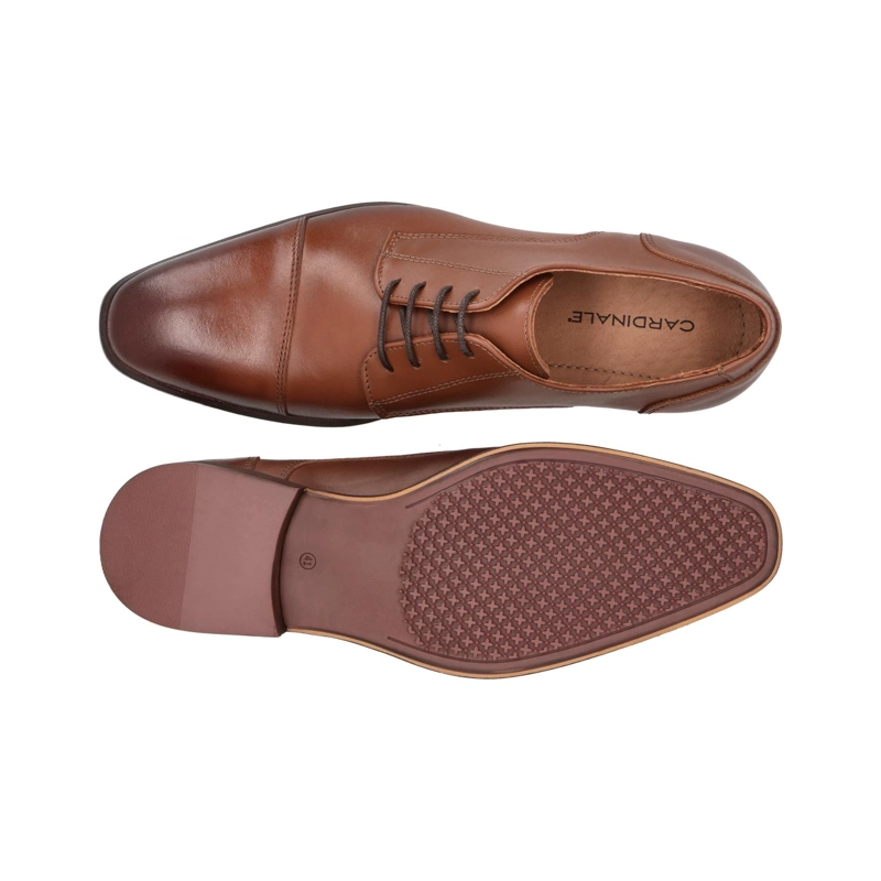 ZAPATOS HOMBRE CUERO PASSY-0-01 BRANDY CARDINALE - 3