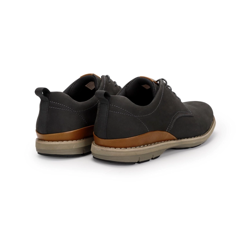 ZAPATOS CASUAL FORMAL HOMBRE X-LIGHT CUERO DOZZA-0-23 NEGRO - 4