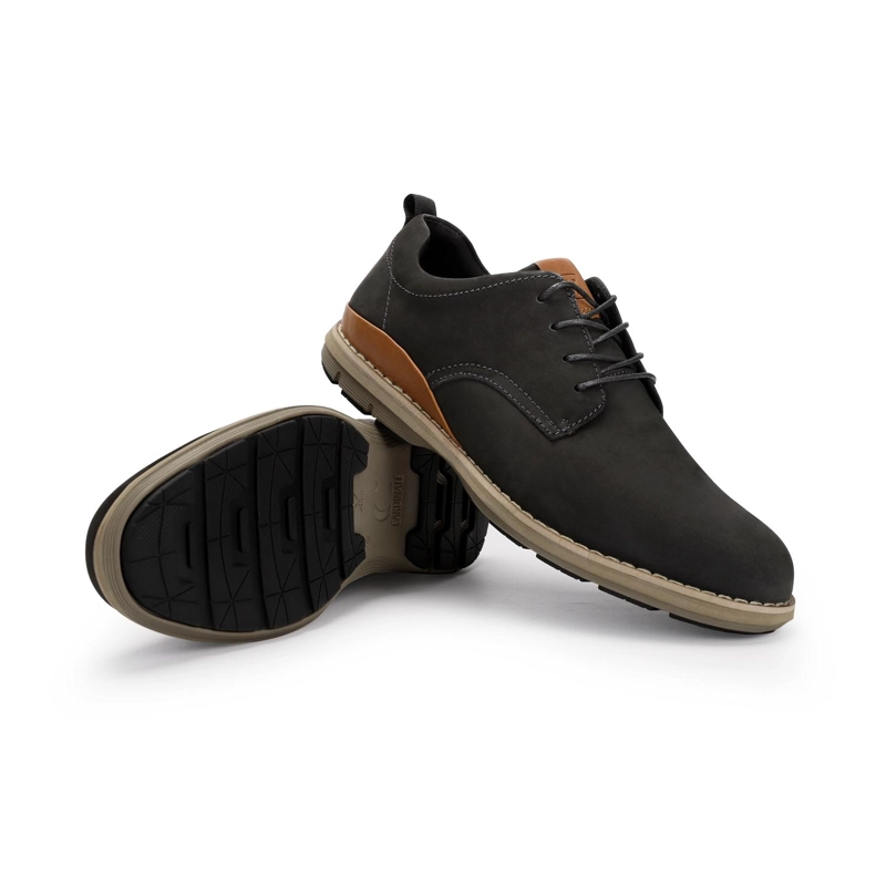 ZAPATOS CASUAL FORMAL HOMBRE X-LIGHT CUERO DOZZA-0-23 NEGRO - 6
