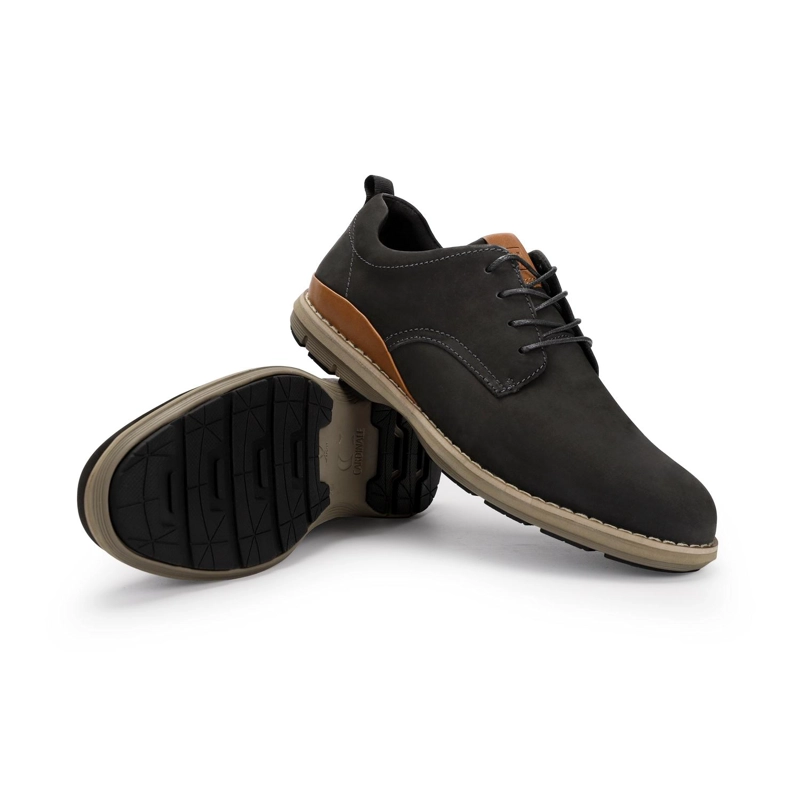 ZAPATOS CASUAL FORMAL HOMBRE X-LIGHT CUERO DOZZA-0-23 NEGRO - 6