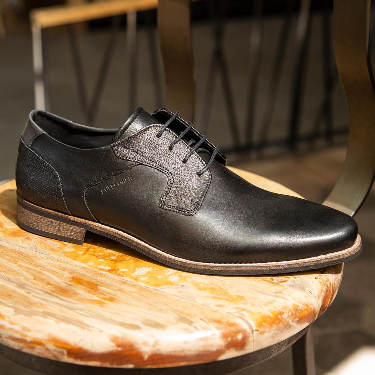 ZAPATOS HOMBRE CUERO MOLENBEEK-0-08 NEGRO BULLBOXER - 4
