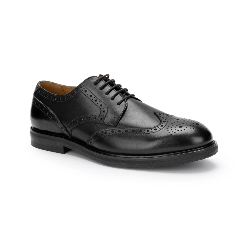 ZAPATOS HOMBRE CUERO WESTMINSTER-0-07 NEGRO - 1