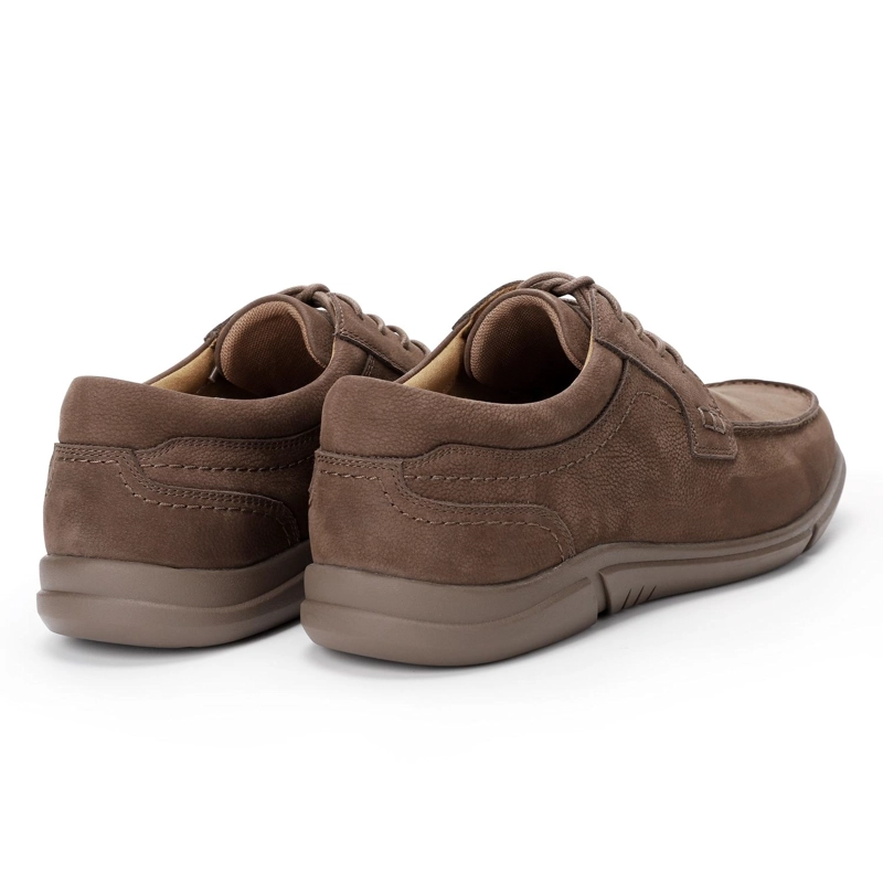 ZAPATOS HOMBRE CUERO CIBELES-0-04 CAFE - 5
