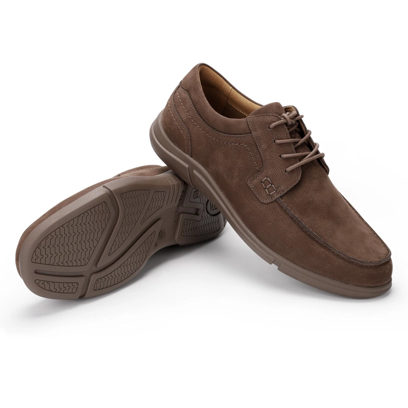 ZAPATOS HOMBRE CUERO CIBELES-0-04 CAFE - 6