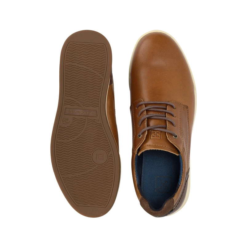 ZAPATOS HOMBRE CUERO CRAM-0-21 BRANDY - 3