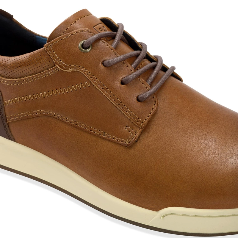 ZAPATOS HOMBRE CUERO CRAM-0-21 BRANDY - 5