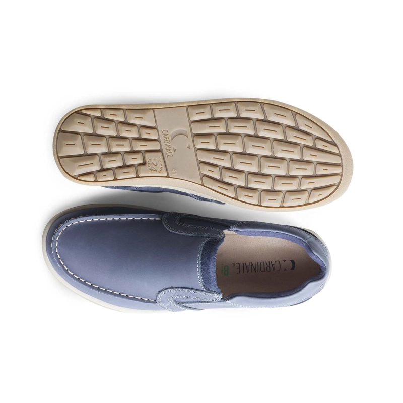 ZAPATOS SLIP-ON HOMBRE CUERO ARNO-3-03-AZUL - 3