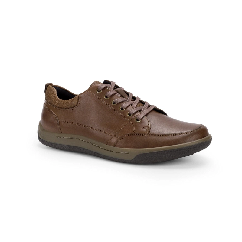 ZAPATOS HOMBRE CUERO ARNO-0-23 CAFE - 1