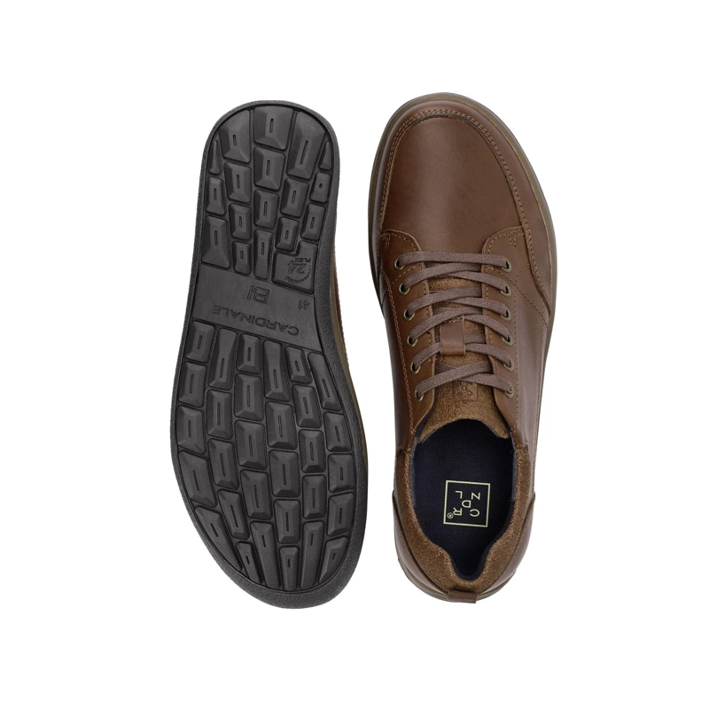 ZAPATOS HOMBRE CUERO ARNO-0-23 CAFE - 3