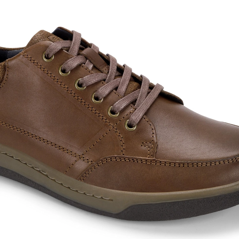 ZAPATOS HOMBRE CUERO ARNO-0-23 CAFE - 4