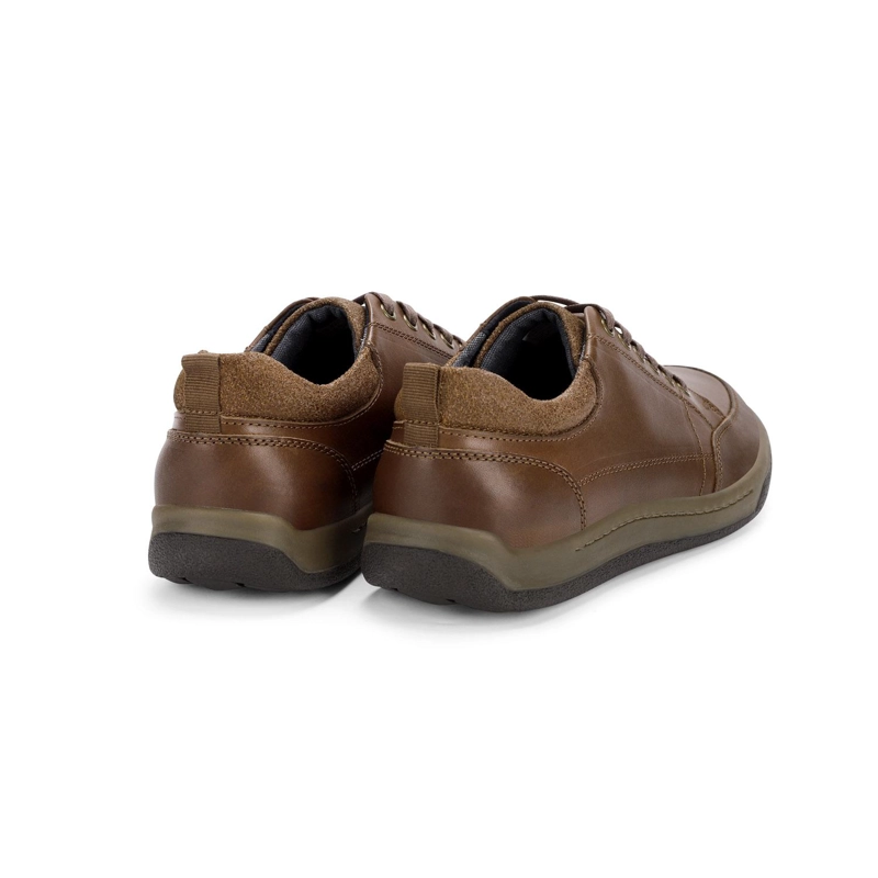 ZAPATOS HOMBRE CUERO ARNO-0-23 CAFE - 5
