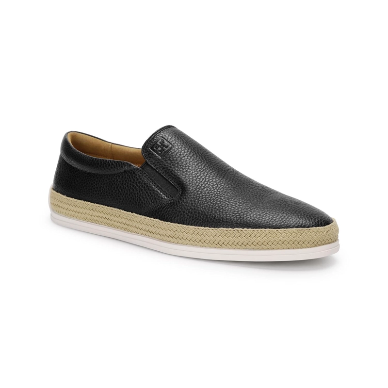 ALPARGATAS HOMBRE CUERO PORTSIDE-3-03 NEGRO - 1