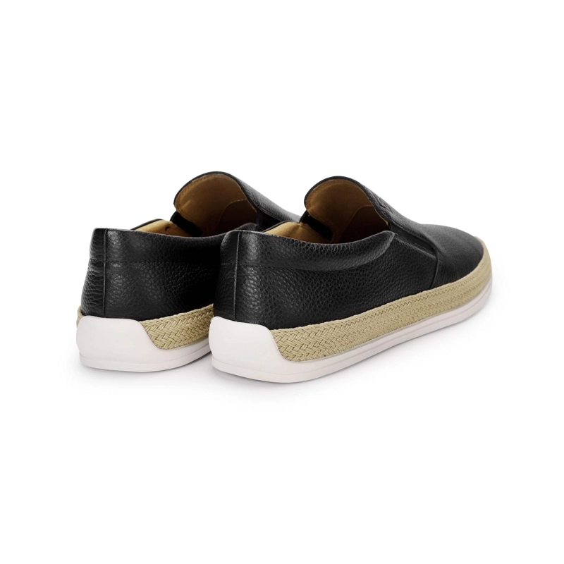 ALPARGATAS HOMBRE CUERO PORTSIDE-3-03 NEGRO - 4