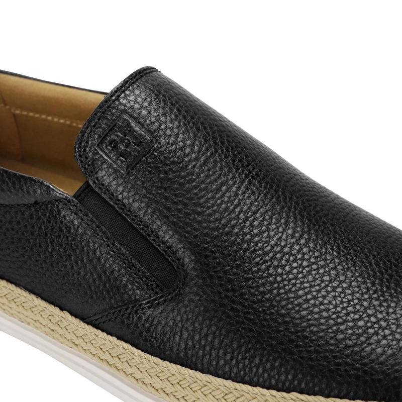 ALPARGATAS HOMBRE CUERO PORTSIDE-3-03 NEGRO - 5
