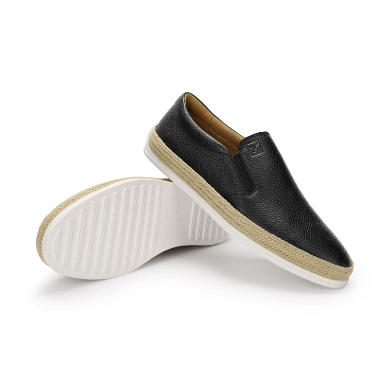 ALPARGATAS HOMBRE CUERO PORTSIDE-3-03 NEGRO - 6