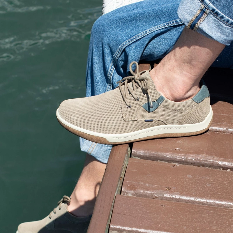 ZAPATOS HOMBRE CORDONES CUERO ARNO-0-11 TAUPE - 4