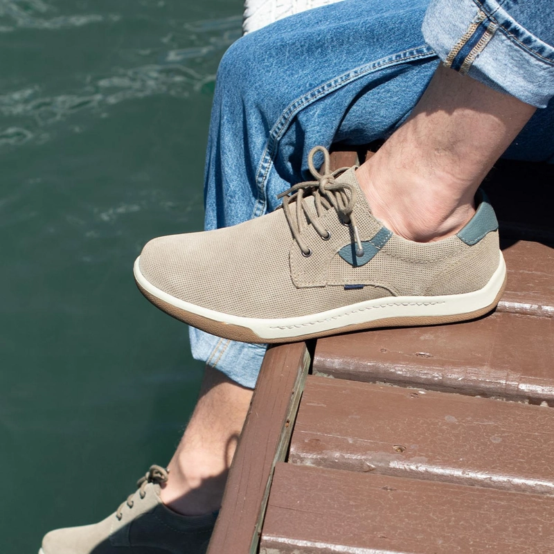 ZAPATOS HOMBRE CORDONES CUERO ARNO-0-11 TAUPE - 4