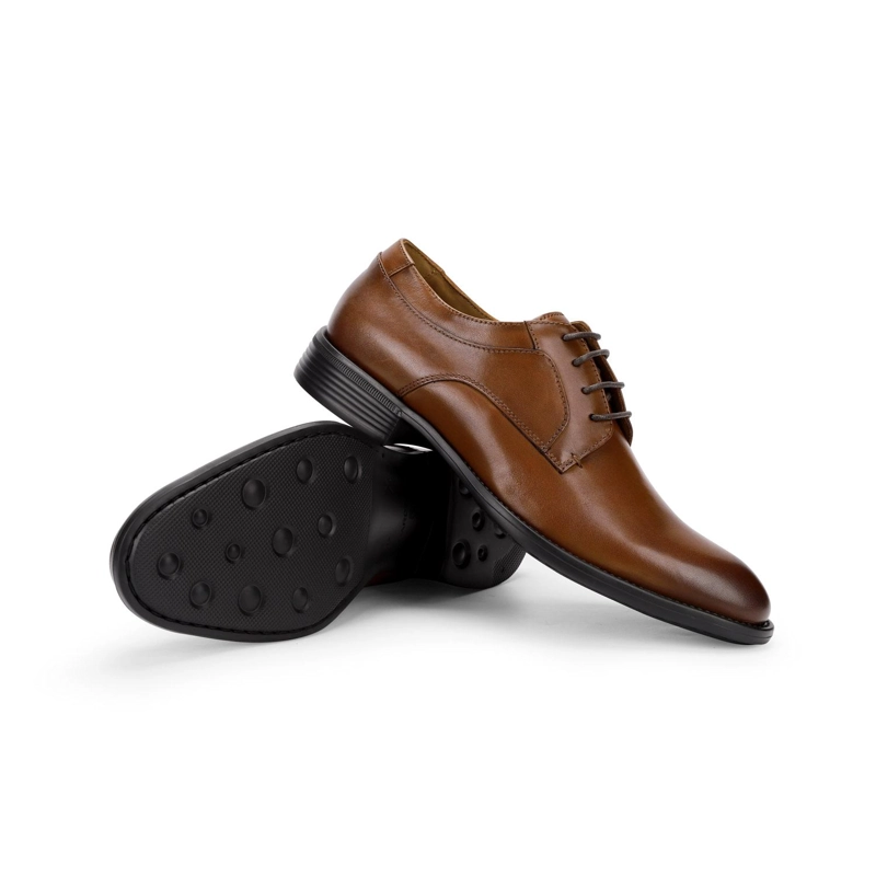 ZAPATOS FORMALES DERBY X-LIGHT HOMBRE CUERO AIRFORD-0-02 BRANDY ['TEXTIL Y CUERO'] - 1
