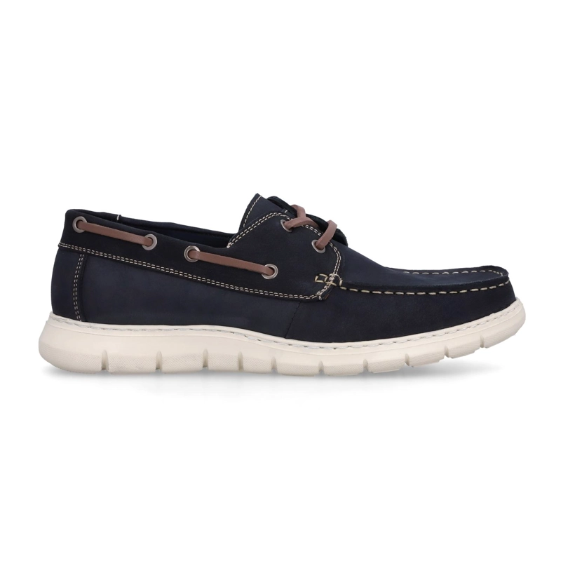 ZAPATOS HOMBRE NAUTICOS CUERO AMALFI-0-13 AZUL - 2