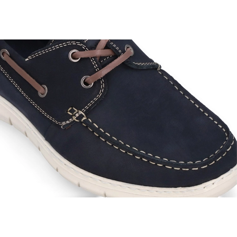 ZAPATOS HOMBRE NAUTICOS CUERO AMALFI-0-13 AZUL - 4