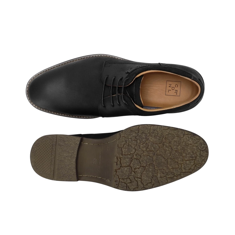 ZAPATOS HOMBRE CUERO CORKTOWN-0-01 NEGRO ['TEXTIL Y CUERO'] - 3