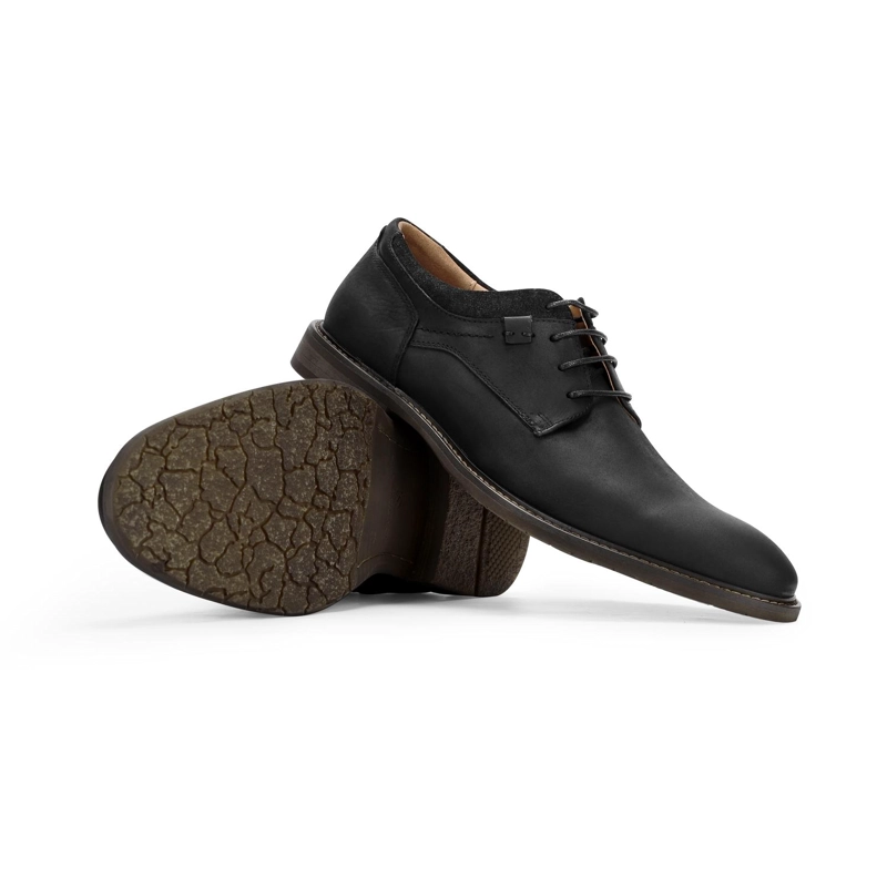 ZAPATOS HOMBRE CUERO CORKTOWN-0-01 NEGRO ['TEXTIL Y CUERO'] - 6