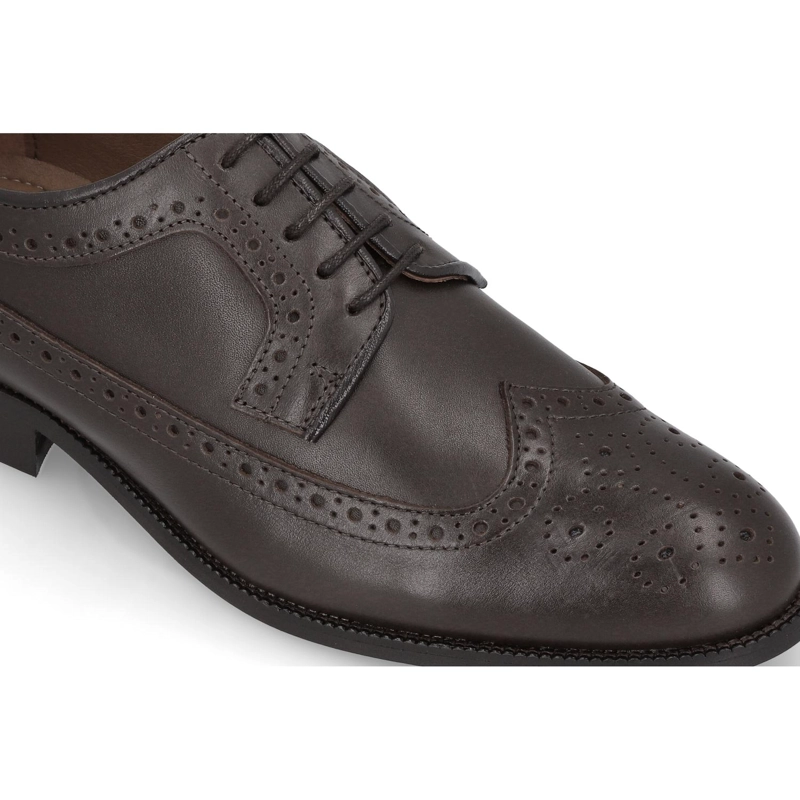 ZAPATOS HOMBRE CUERO BARNET-0-01 CAFE  ['ECOCUERO'] - 4