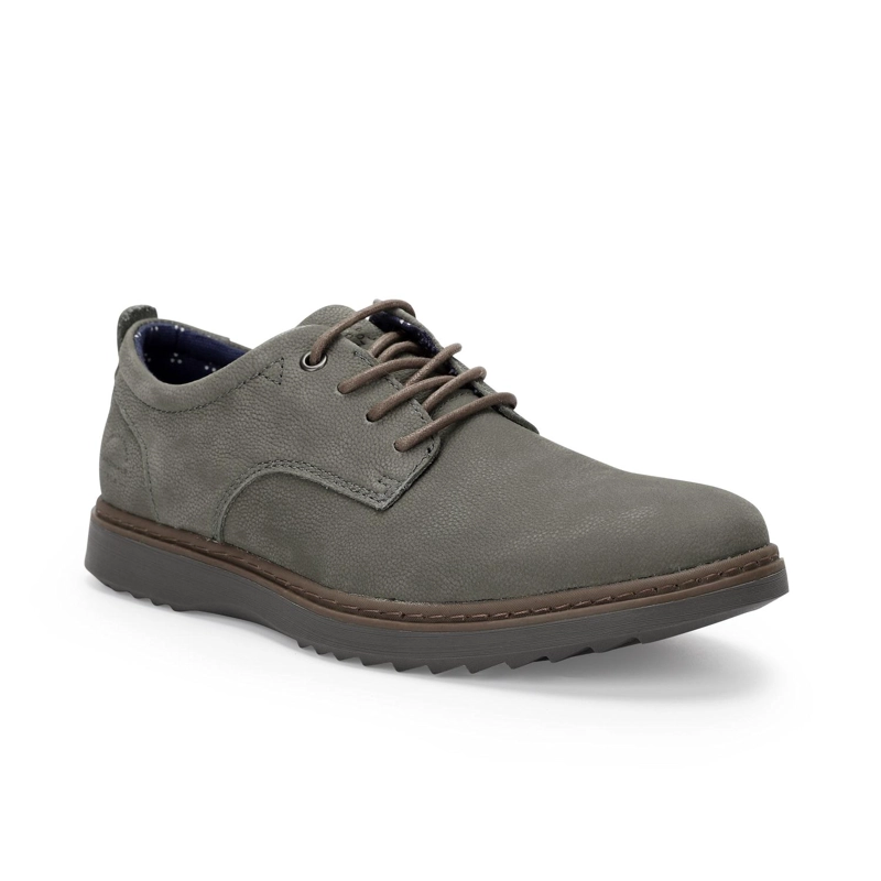 ZAPATOS HOMBRE CUERO TENDER-0-02 GRIS - 1