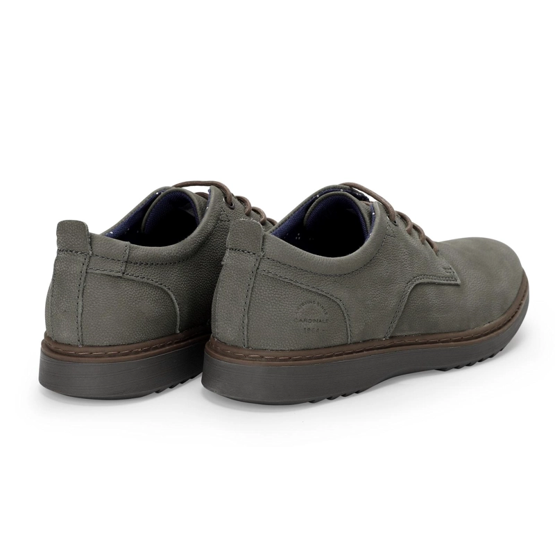 ZAPATOS HOMBRE CUERO TENDER-0-02 GRIS - 4