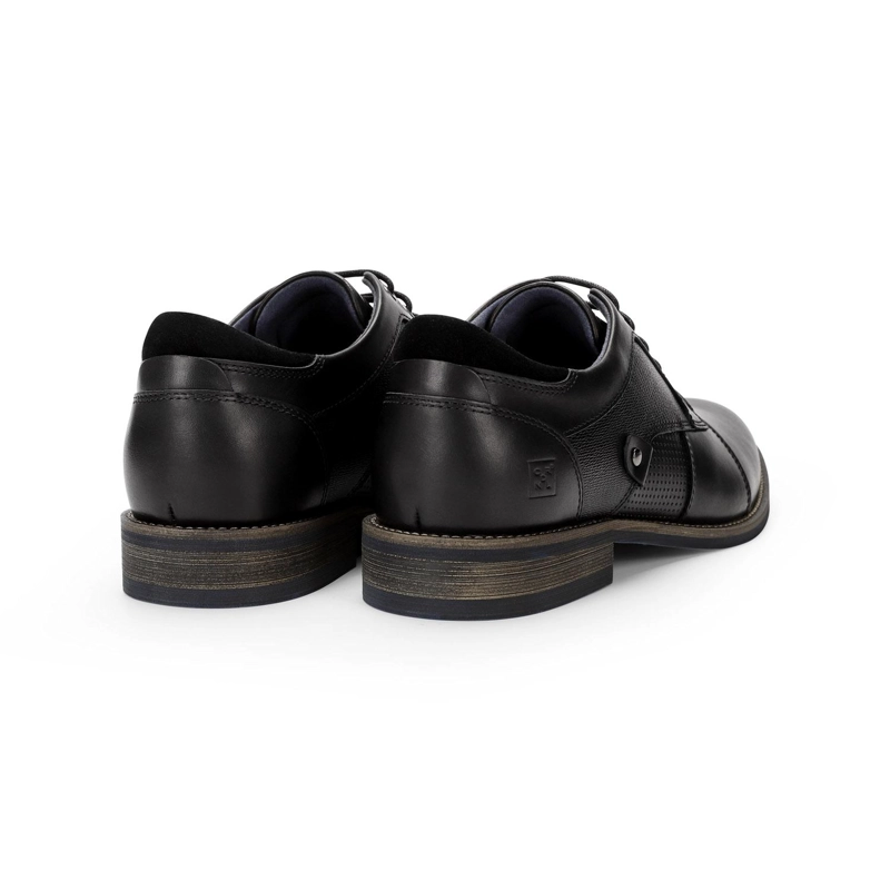 ZAPATOS HOMBRE CUERO DENIZEN-0-01 NEGRO - 4
