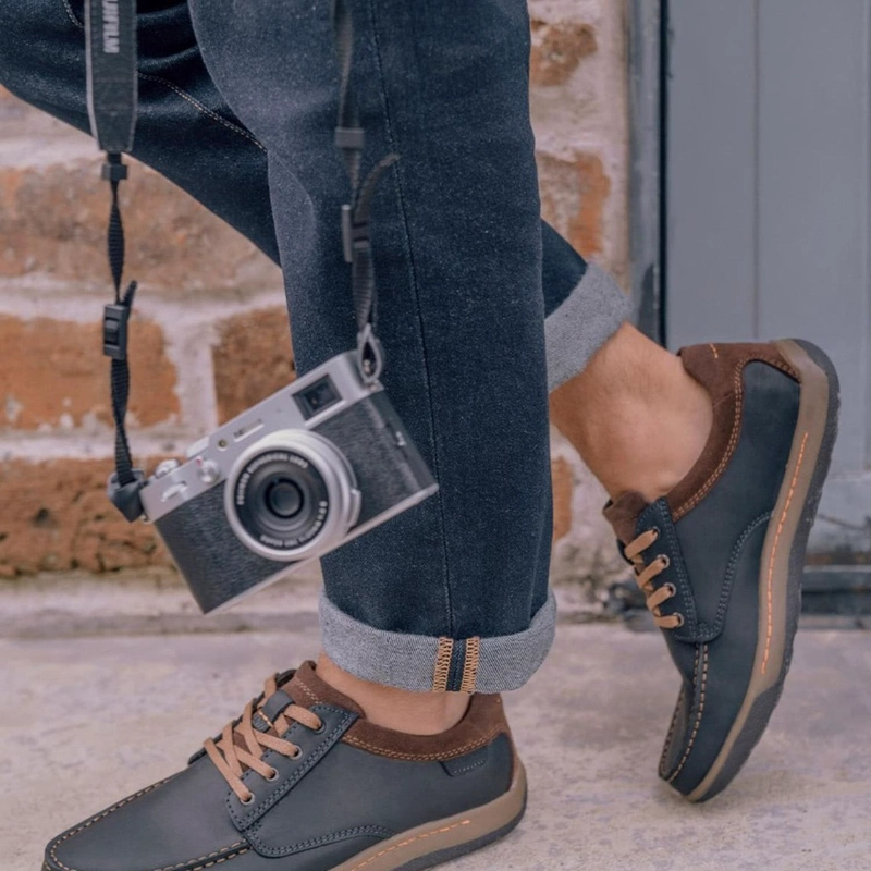 ZAPATOS HOMBRE CUERO ARNO-0-01-NEGRO ['TEXTIL'] - 5