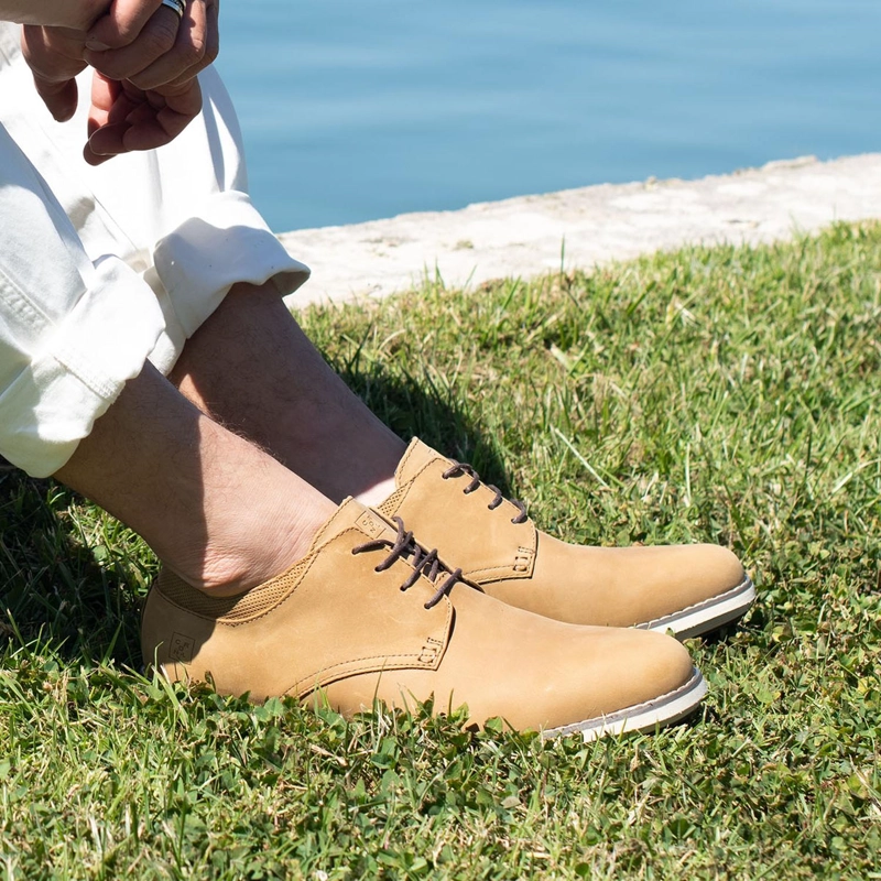 ZAPATOS HOMBRE CUERO DOZZA-0-03-BRANDY ['TEXTIL'] - 8