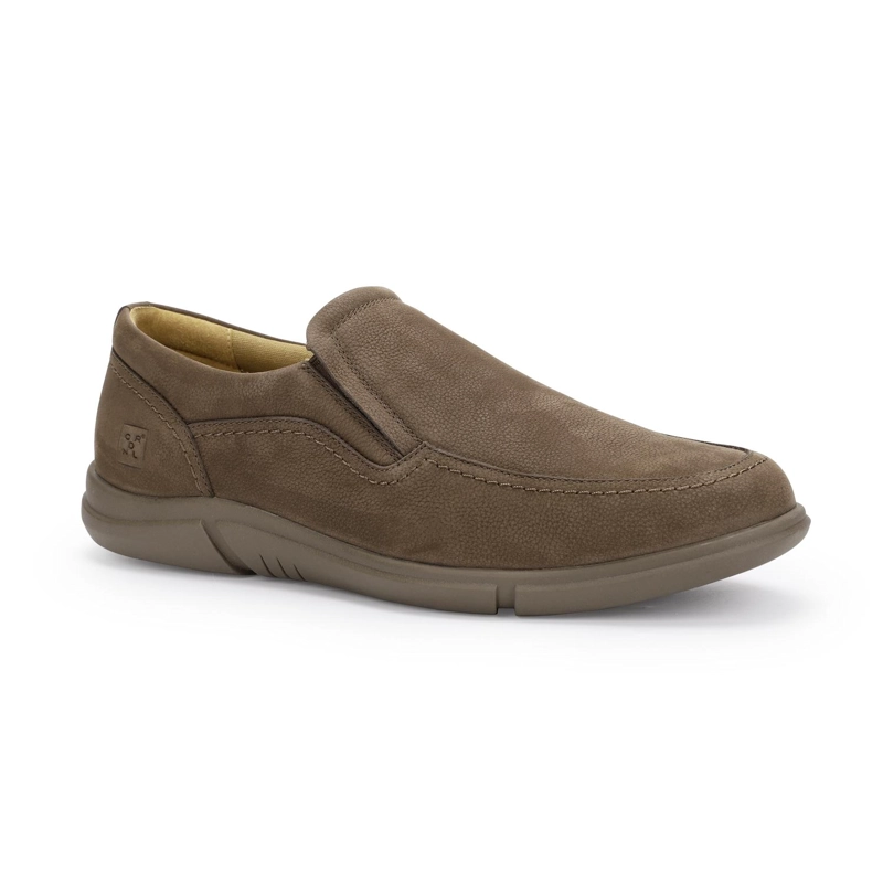 ZAPATOS SLIP-ON HOMBRE CUERO CIBELES-3-02 CAFE  ['TEXTIL'] - 1