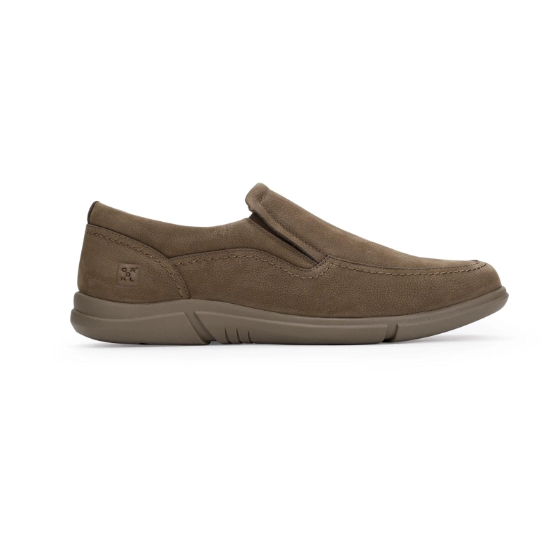 ZAPATOS SLIP-ON HOMBRE CUERO CIBELES-3-02 CAFE  ['TEXTIL'] - 2