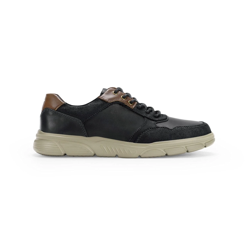 ZAPATILLAS HOMBRE CUERO DOSSCOURT-0-02 NEGRO - 4