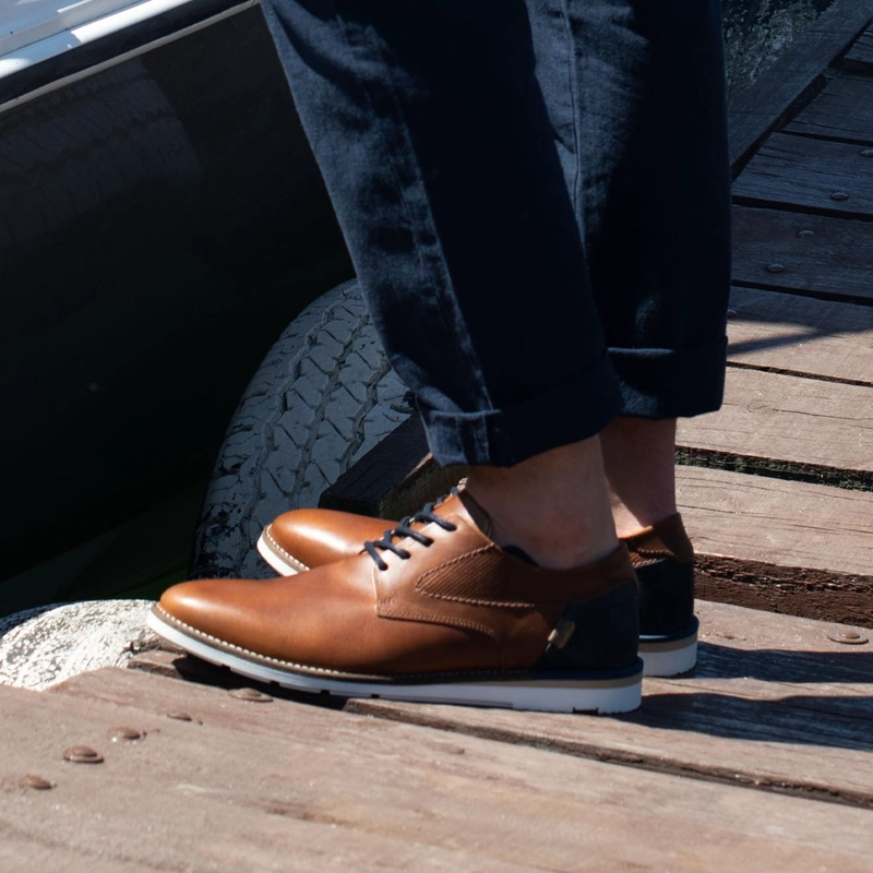 ZAPATOS HOMBRE CUERO UTRECHT-0-01 BRANDY CARDINALE - 4