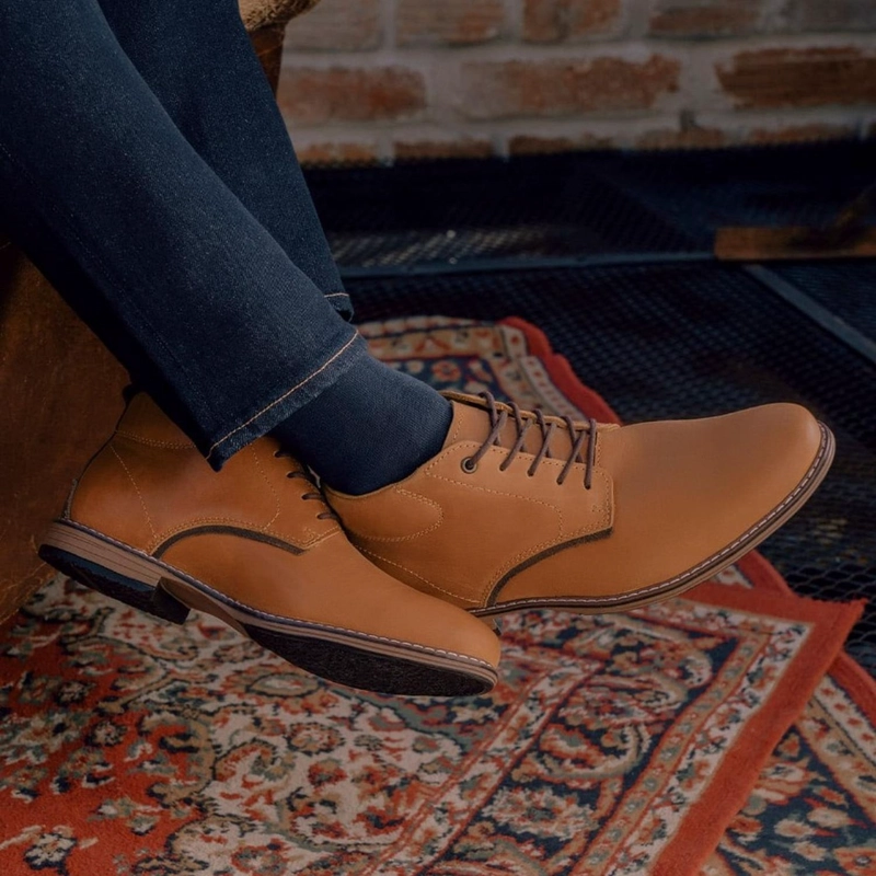 BOTINES HOMBRE CUERO YORK-6-47-BRANDY - 5