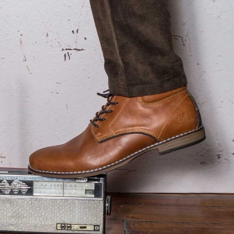 BOTINES HOMBRE CUERO YORK-6-47-BRANDY - 7