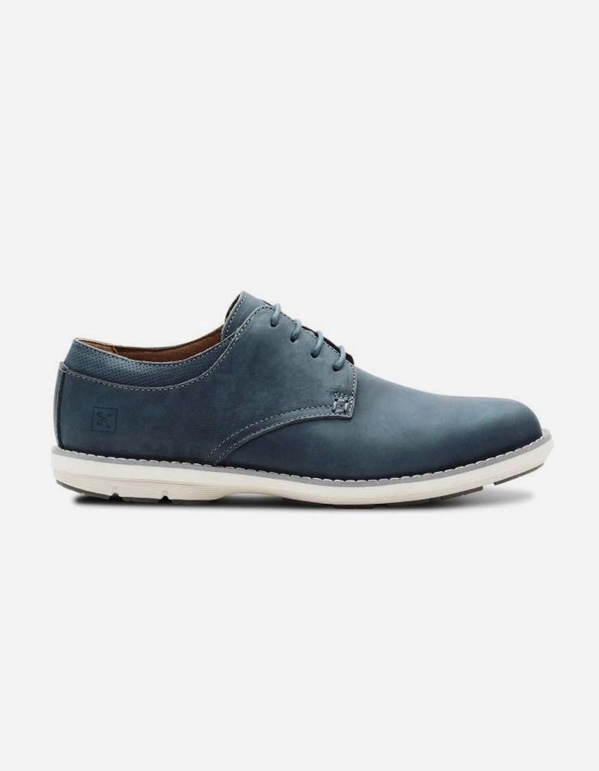 ZAPATOS HOMBRE CUERO DOZZA-0-03-AZUL CARDINALE - 1