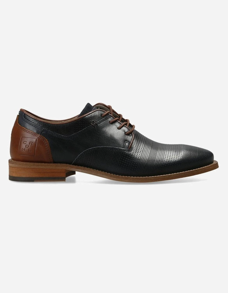 ZAPATOS HOMBRE CUERO CORDONES ELASTICADOS PHILIPS-0-35 AZUL CARDINALE - 1