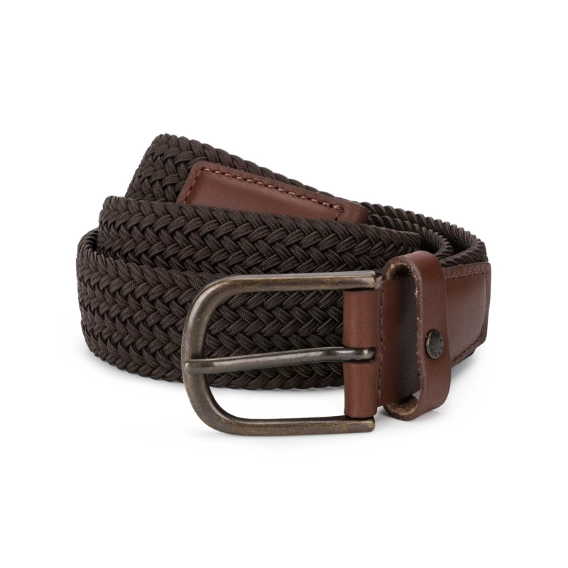 CINTURON TRENZADO ELASTICADO HOMBRE CINT-TR01-CAFE1 A - 1