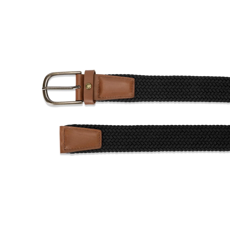 CINTURON TRENZADO ELASTICADO HOMBRE CINT-TR01-NEGRO A - 3