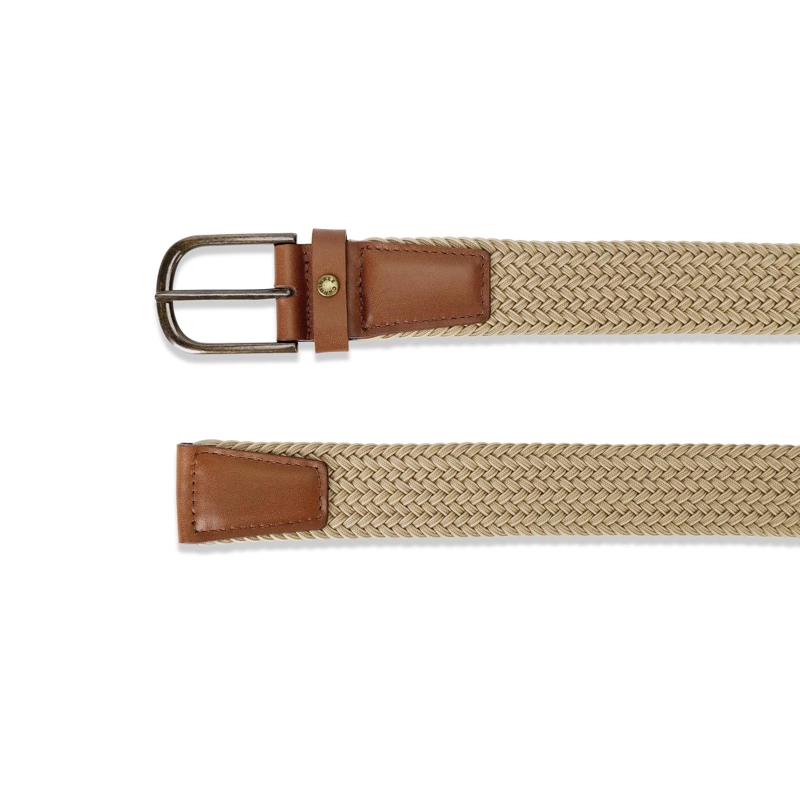 CINTURON TRENZADO ELASTICADO HOMBRE CINT-TR01-BEIGE A - 3