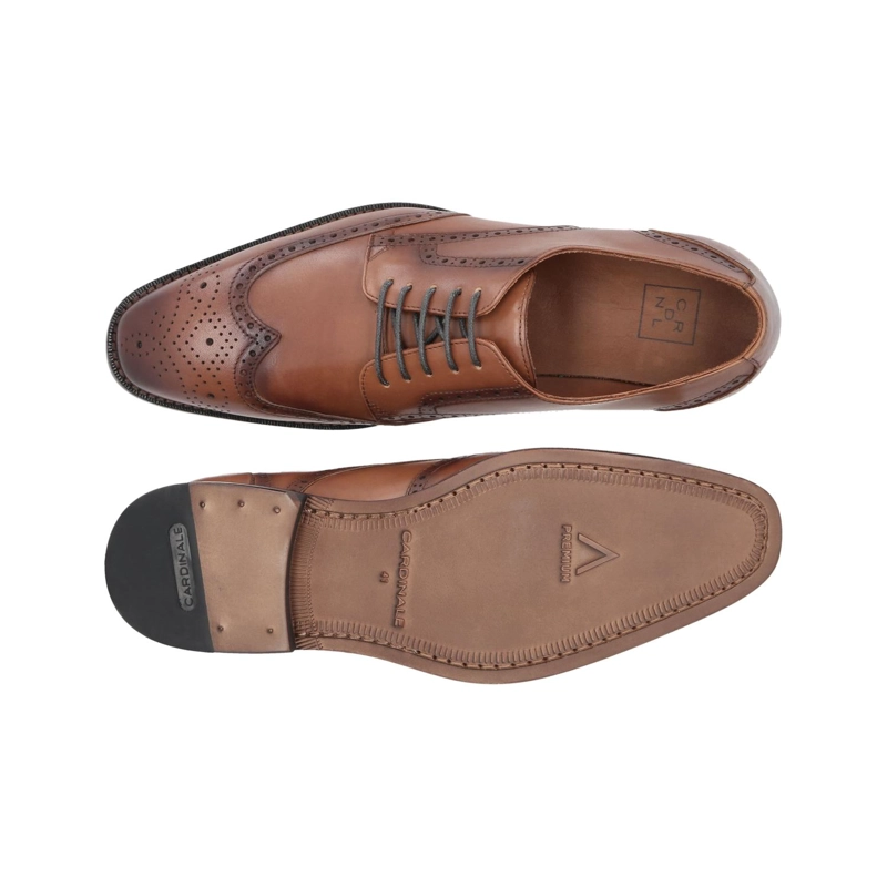 ZAPATOS FORMAL HOMBRE SUELA CUERO DOMMER-0-06 BRANDY ['CUERO'] - 3