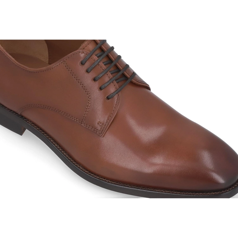 ZAPATOS HOMBRE SUELA CUERO SHEFFIELD-0-01 BRANDY CARDINALE - 4