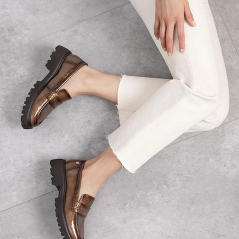 MOCASINES MUJER IONA-4-51 MARRON CLARO CARMELA - 3