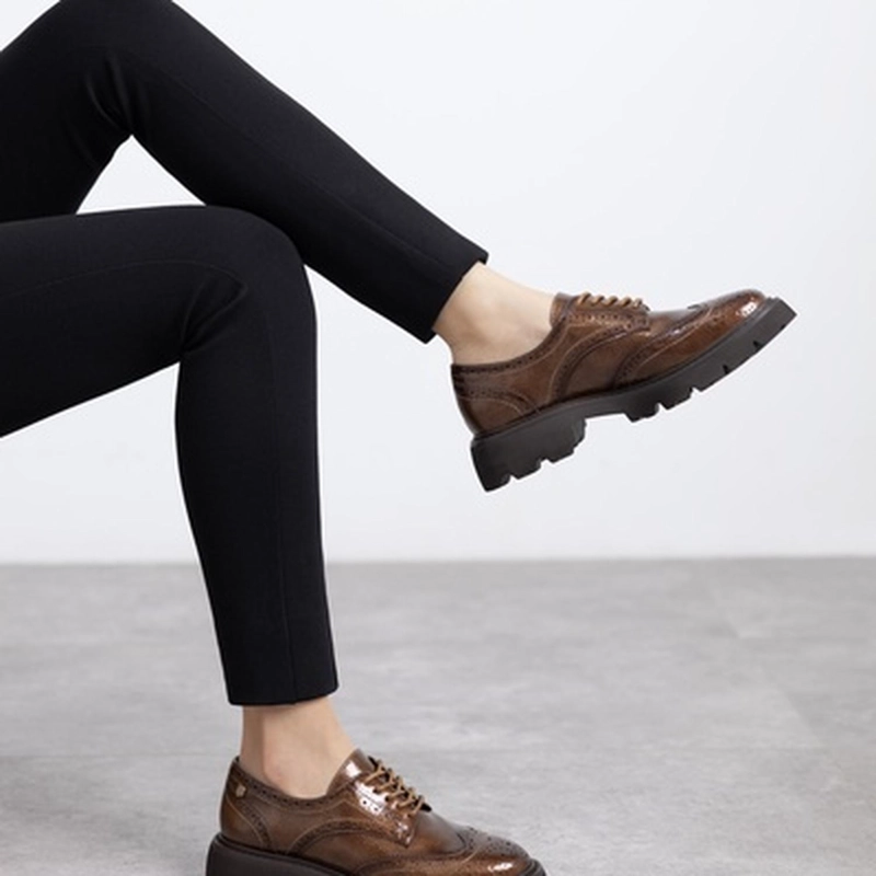 MOCASINES MUJER LIENA-4-50 MARRON CLARO CARMELA - 3