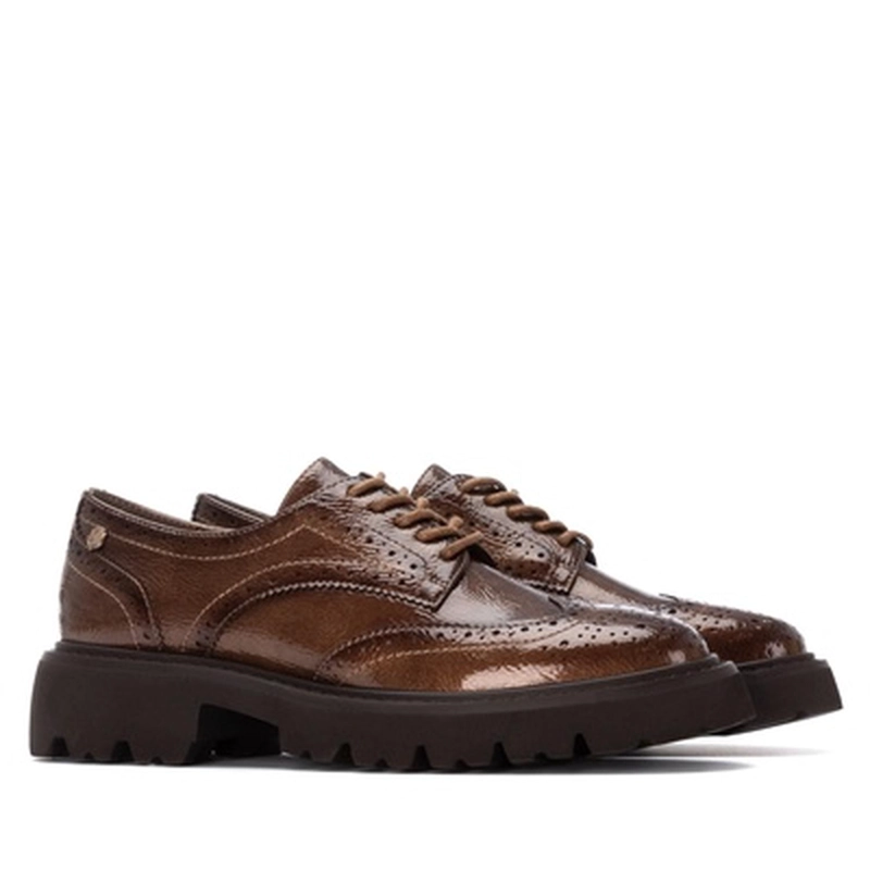 MOCASINES MUJER LIENA-4-50 MARRON CLARO CARMELA - 5
