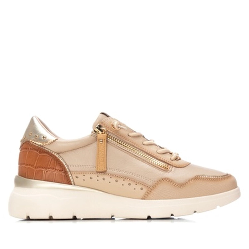 ZAPATILLAS CUERO MUJER EFA-0-30 BEIGE CARMELA - 2